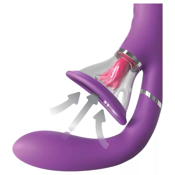 Fantasy For Her – 4-motor G-punkt og klitorisvibrator (lilla)
