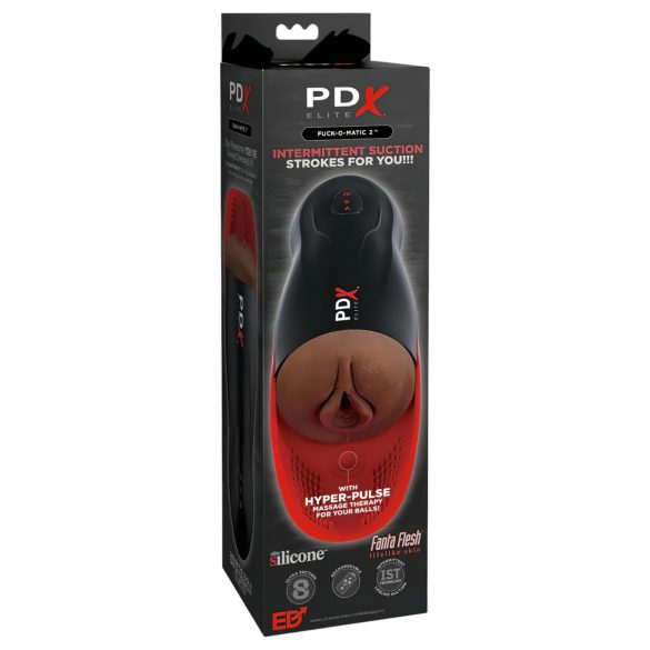 PDX Elite Fuck-O-Matic 2 - oppladbar, sugende masturbator for menn
