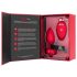 b-vibe hjerte - oppladbar, trådløs anal vibrator (rød)