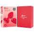 b-vibe hjerte - oppladbar, trådløs anal vibrator (rød)
