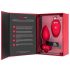b-vibe hjerte - oppladbar, trådløs anal vibrator (rød)