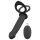 Sort Velvet Dobbel: Festbar analvibrator (svart)