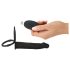 Sort Velvet Dobbel: Festbar analvibrator (svart)