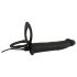 Sort Velvet Dobbel: Festbar analvibrator (svart)