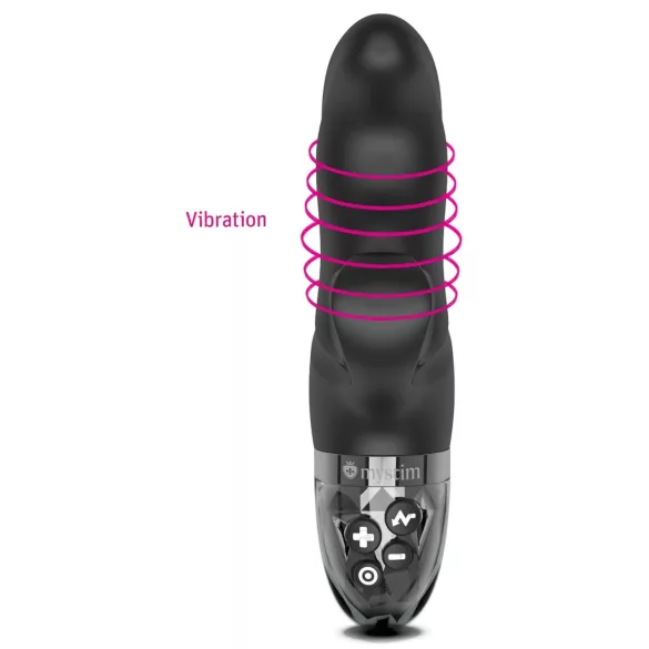 Mystim Hop Hop Bob E-Stim - Oppladbar Elektro Vibrator (Svart)