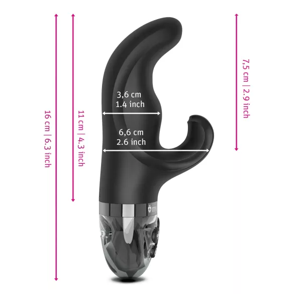 Mystim Hop Hop Bob E-Stim - Oppladbar Elektro Vibrator (Svart)