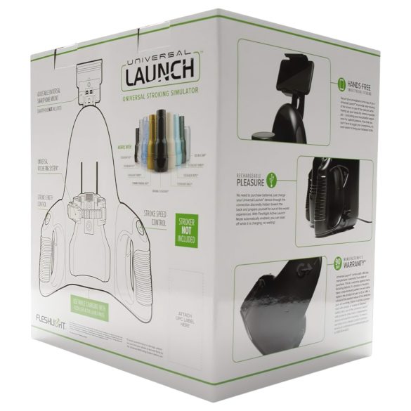 Fleshlight Universal Launch - svart morskapsadapter