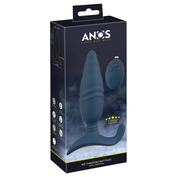 ANOS – trådløs, kraftig analvibrator (blå)