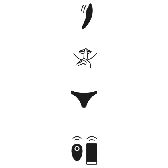 We-Vibe Moxie+ - bærbar klitorisvibrator med app- og fjernkontroll (svart)