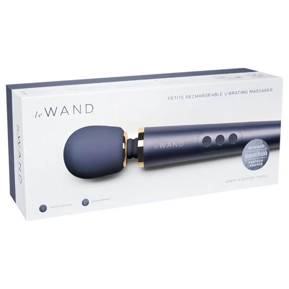 Le Wand Petite - eksklusiv, oppladbar massasjevibrator (blå)