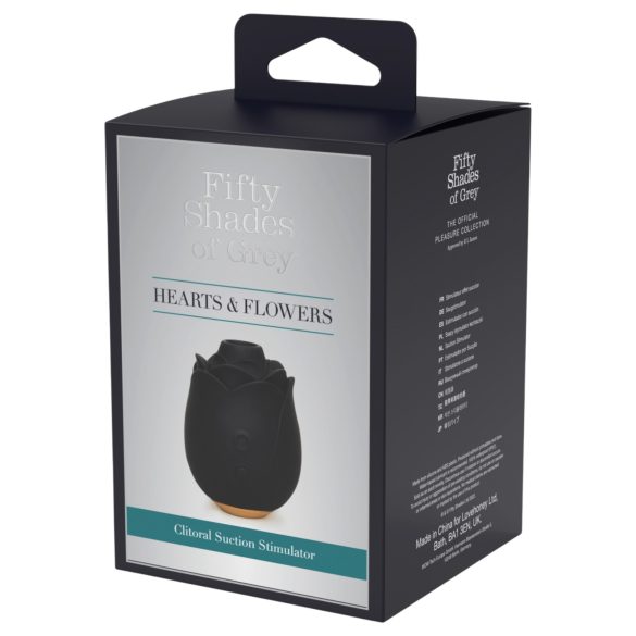 Fifty Shades of Grey - luftbølge rosevibrator (svart)