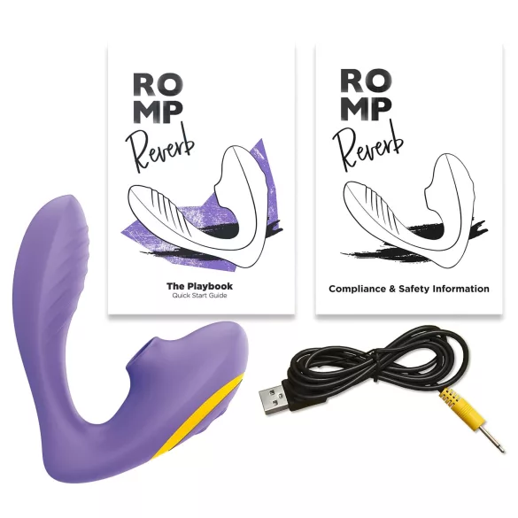 ROMP Reverb - luftbølge 2-i-1 G-punktvibrator (lilla)