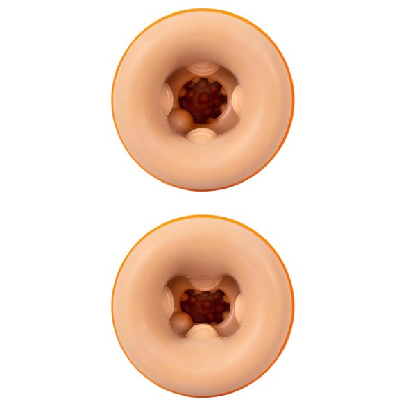 Rebel - vanntett, realistisk masturbator (natur-grå)