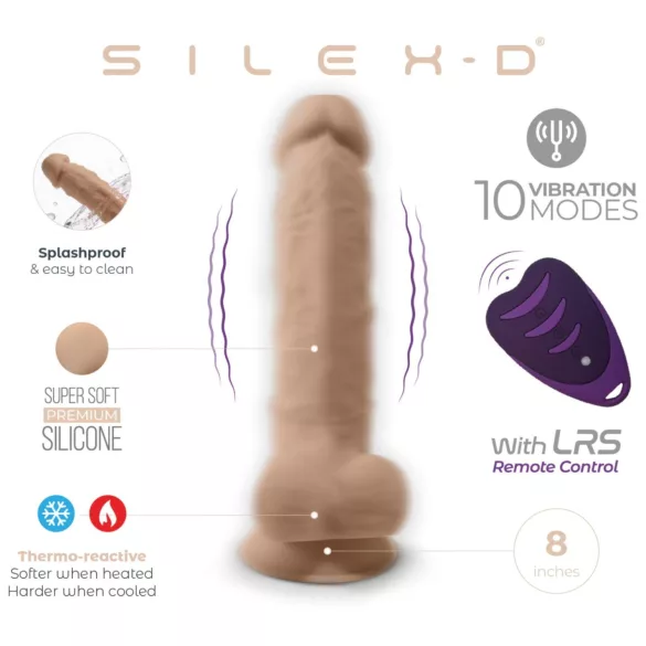 Silexd 8 - trådløs vibrerende egg med fjernkontroll (naturlig)