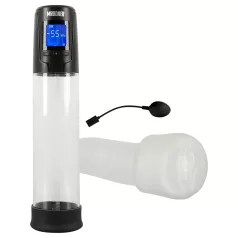   Mister Boner - oppladbar, automatisk penispumpe (svart-gjennomsiktig)