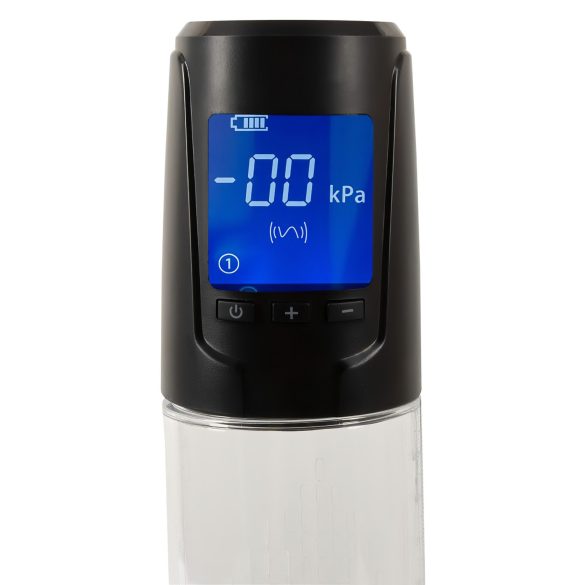 Mister Boner - oppladbar automatisk penispumpe (svart-gjennomsiktig)