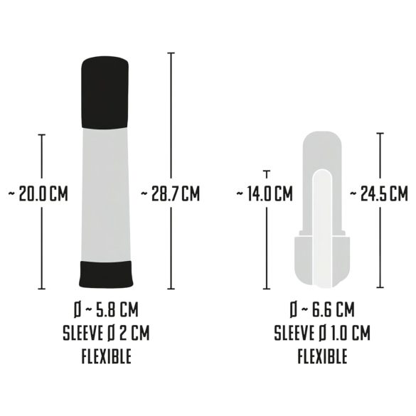 Mister Boner - oppladbar automatisk penispumpe (svart-gjennomsiktig)