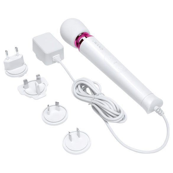 Le Wand Petite Plug-In - nettverksmassasjevibrator (hvit)