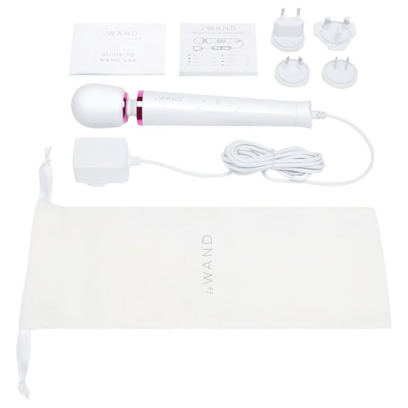 Le Wand Petite Plug-In - nettverksmassasjevibrator (hvit)