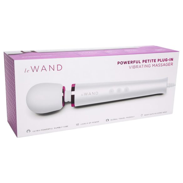 Le Wand Petite Plug-In - nettverksmassasjevibrator (hvit)