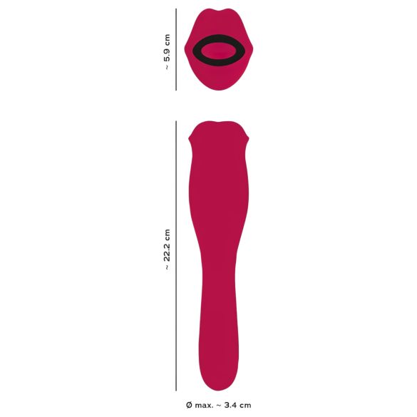 You2Toys - 2-i-1 tungevibrator (rosa)
