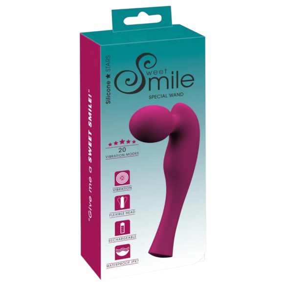 SMILE Spesiell Stav - oppladbar massasjevibrator (rosa)