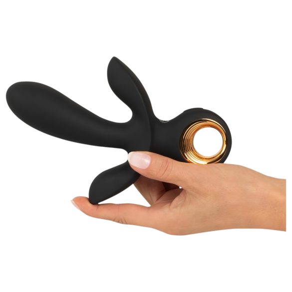 Eternal - oppblåsbar trippel vibrator (svart)