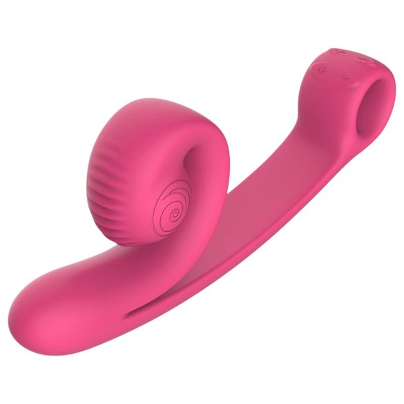 Snail Vibe Curve - 2-i-1 klitorisvibrator (rosa)