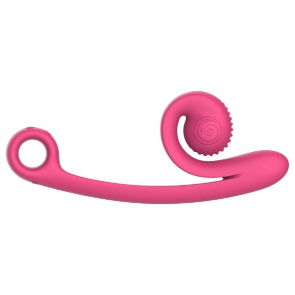 Snail Vibe Curve - 2-i-1 klitorisvibrator (rosa)