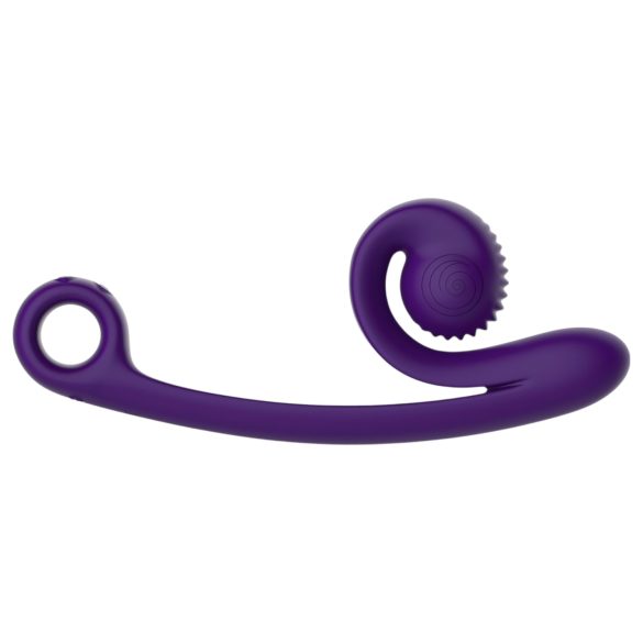 Snail Vibe Curve - 2-i-1 klitorisstimulator og vibrator (lilla)