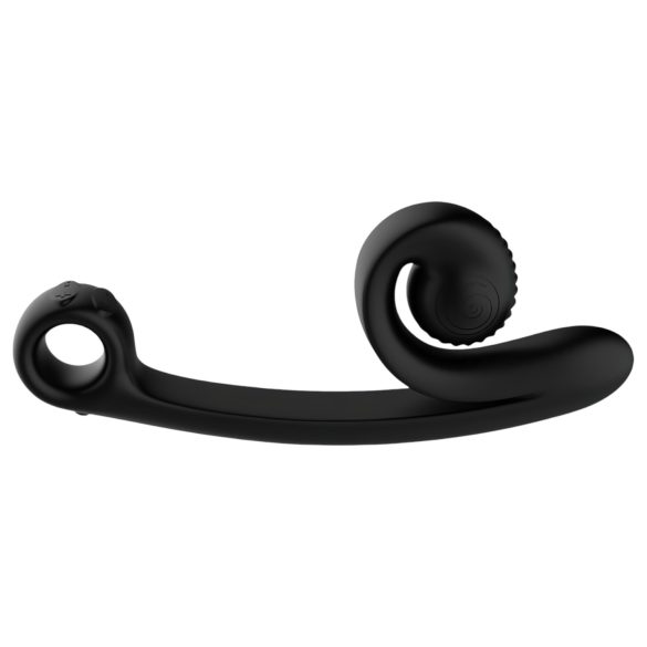Snail Vibe Curve - 2-i-1 klitorisstimulator og vibrator (svart)