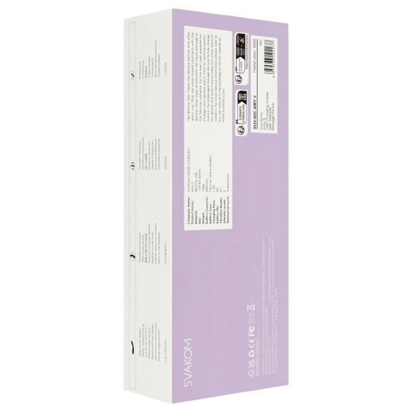 Svakom Amy 2 - oppladbar, vanntett G-punktvibrator (lilla)