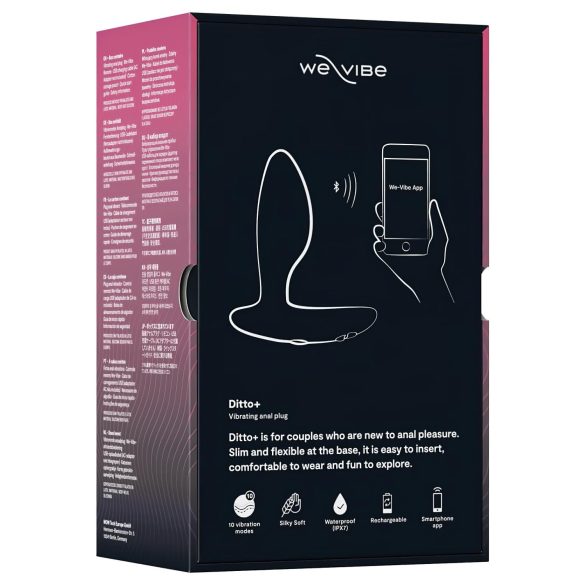 We-Vibe Ditto+ - smart, oppladbar analvibrator (svart)