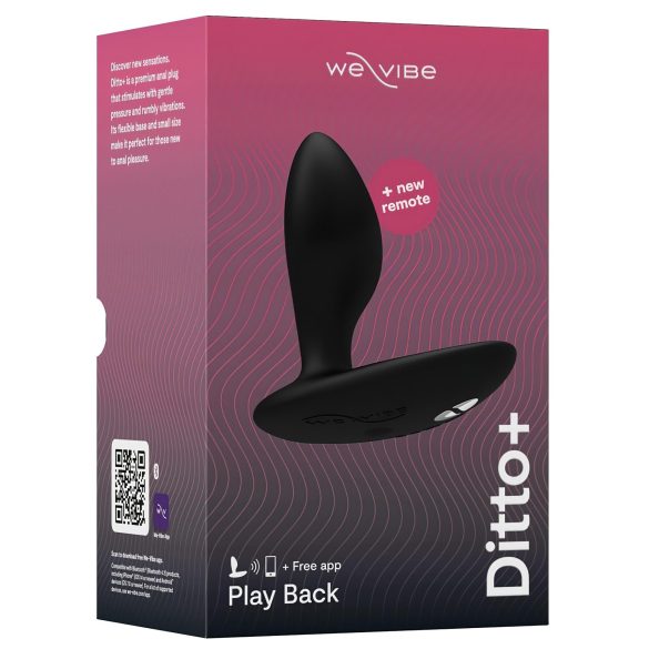 We-Vibe Ditto+ - smart, oppladbar analvibrator (svart)