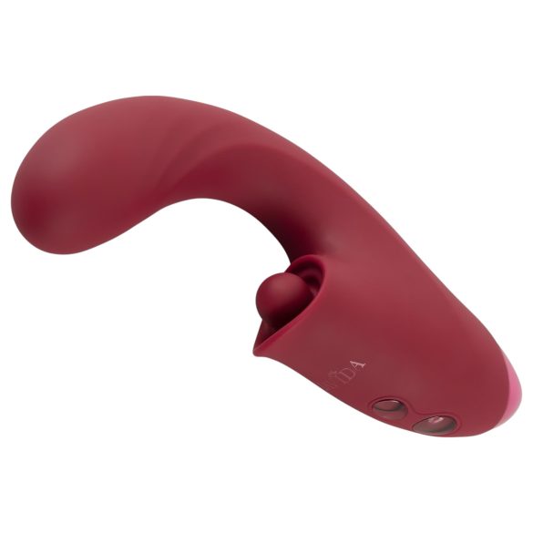 Javida - 3-i-1 tungevibrator (rød)