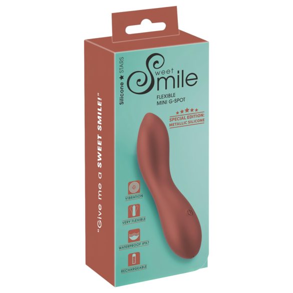 Smile - fleksibel mini G-punkt vibrator (bronse)