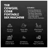 The Cowgirl Cone - app-styrt premium sexmaskin - med 2 utskiftbare tilbehør, 20 vibrasjonsmoduser (svart)