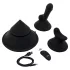 The Cowgirl Cone - app-styrt premium sexmaskin - med 2 utskiftbare tilbehør, 20 vibrasjonsmoduser (svart)