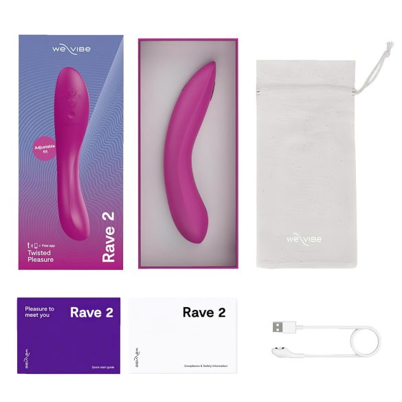 We-Vibe Rave 2 - smart, oppladbar G-punkt vibrerer (rosa)