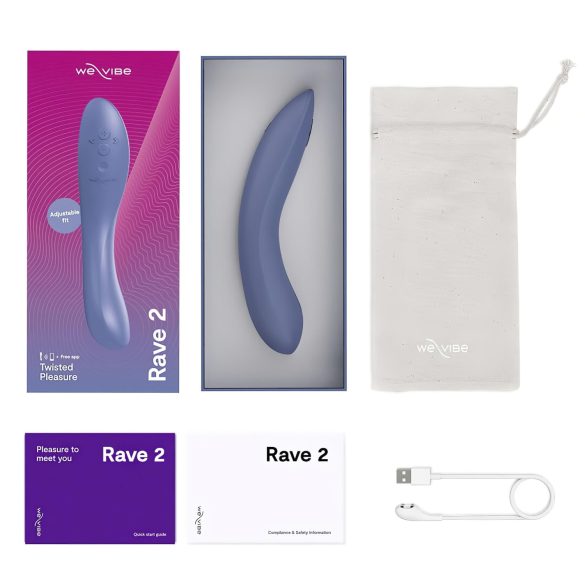 We-Vibe Rave 2 - smart G-punktsvibrator med oppladbart batteri (blå)