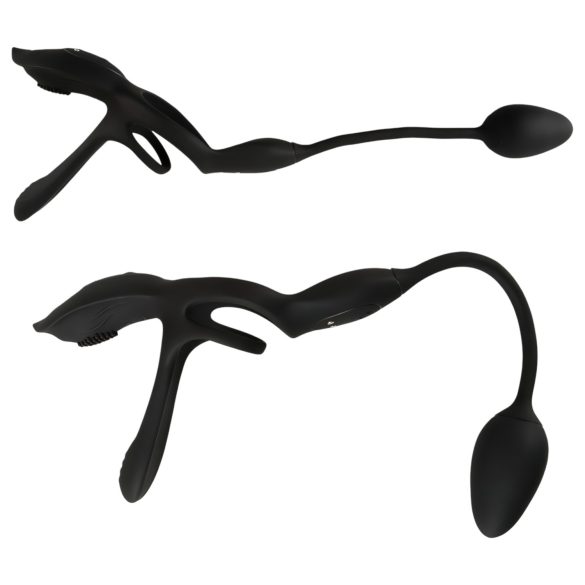 Couples Choice - multifunksjonell vibrasjons penisring (svart)