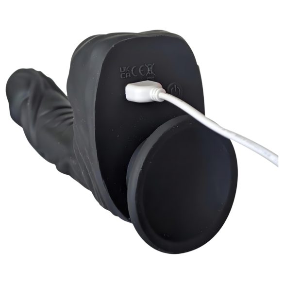 Naked Addiction - realistisk roterende vibrator (svart)