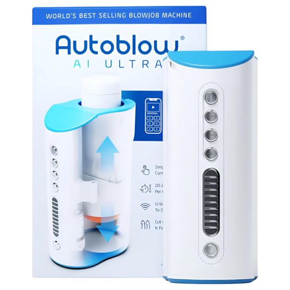 Autoblow A.I. Ultra - kraftig og stilfull munn-masturbator (hvit)