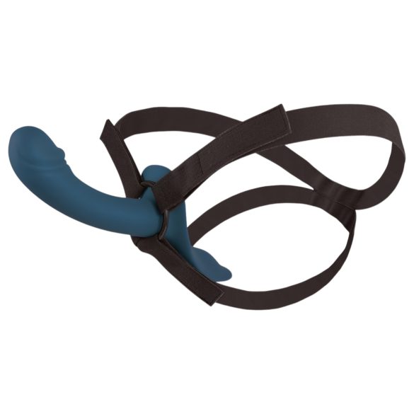 You2Toys - Festlig Strap-On Vibratorsett (Svart-Blå)