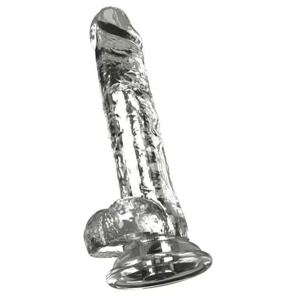 Crystal - Vibrator med sugekopp (gjennomsiktig)