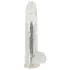 Crystal - Vibrator med sugekopp (gjennomsiktig)