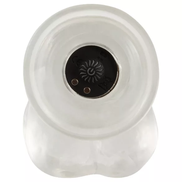 Crystal - Vibrator med sugekopp (gjennomsiktig)