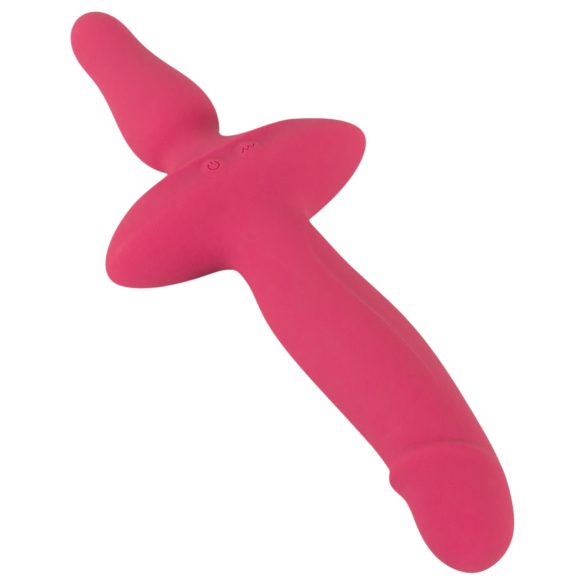 Parenes Favoritt - 2i1 vibrator og analplugg (rosa)