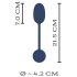 You2Toys Intense RC - vibrerende egg (svart)