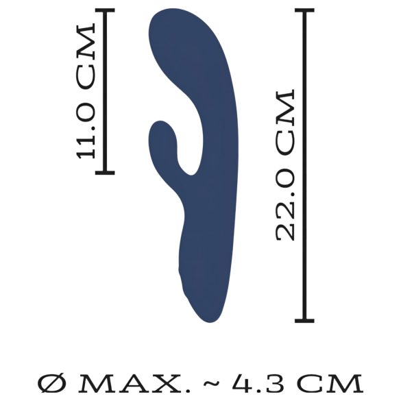 You2Toys Intense - G-punkt og klitorisvibrator (svart)